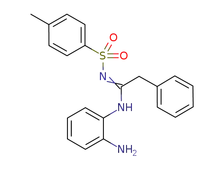Molecular Structure of 1189540-60-0 (N-(2-aminophenyl)-2-phenyl-N'-tosylacetamid amide)