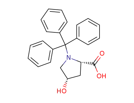 Molecular Structure of 129431-03-4 (cis-4-hydroxy-N-triphenylmethyl-L-proline)