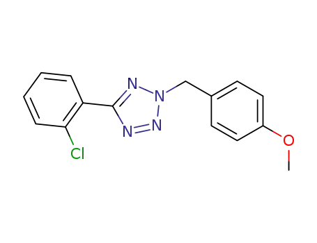 Molecular Structure of 179088-99-4 (5-(2-chlorophenyl)-2-(4-methoxybenzyl)tetrazole)
