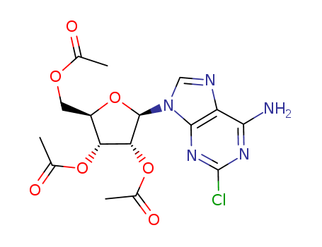 2-Chloro-6-amino-9-(2',3',5'-tri-O-acetyl-β-D-ribofuranosyl)purine