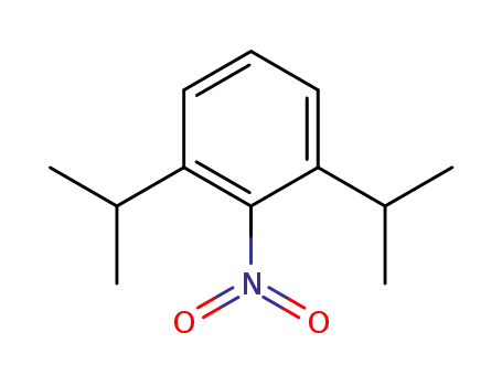 Molecular Structure of 91563-76-7 (benzene, 1,3-bis(1-methylethyl)-2-nitro-)