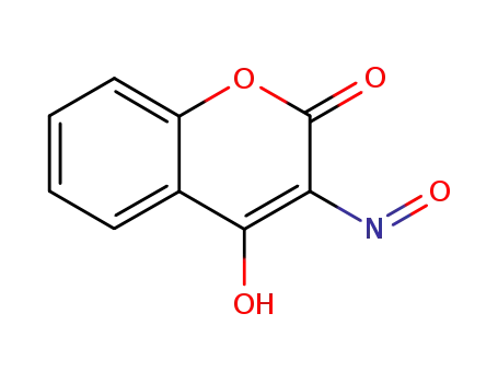 Molecular Structure of 22308-86-7 (2H-1-Benzopyran-2-one, 4-hydroxy-3-nitroso-)