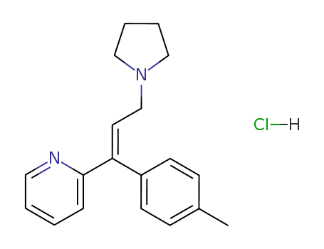Pyridine,2-[(1E)-1-(4-methylphenyl)-3-(1-pyrrolidinyl)-1-propen-1-yl]-, hydrochloride(1:1)