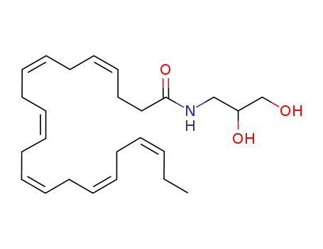 Molecular Structure of 1048012-06-1 ((4Z,7Z,10Z,13Z,16Z,19Z)-N-(2,3-dihydroxypropyl)docosa-4,7,10,13,16,19-hexaenamide)