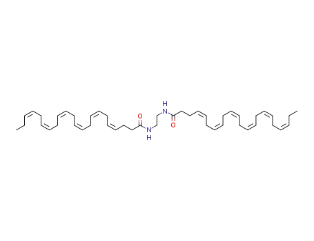 Molecular Structure of 1333067-15-4 ((4Z,7Z,10Z,13Z, 16Z,19Z)docosa-4,7,10,13,16,19-hexaenoic acid [2-((4Z,7Z,10Z,13Z, 16Z,19Z)docosa-4,7,10,13,16,19-hexaenoylamino)ethyl]amide)