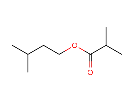 Molecular Structure of 2050-01-3 (Isopentyl isobutyrate)