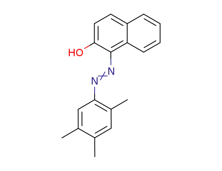 Molecular Structure of 94378-05-9 (1-(2,4,5-Trimethyl-phenylazo)-[2]naphthol)