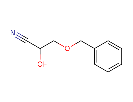 Molecular Structure of 102629-92-5 (Propanenitrile, 2-hydroxy-3-(phenylmethoxy)-)