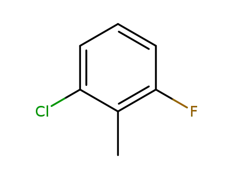Molecular Structure of 443-83-4 (2-Chloro-6-Fluorotoluene)