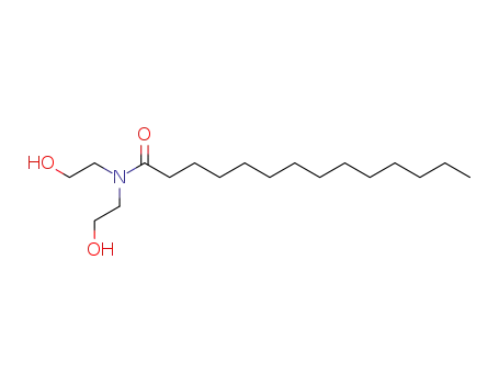 Molecular Structure of 7545-23-5 (MYRISTIC ACID DIETHANOLAMIDE)