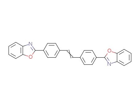 1533-45-5,2,2'-(1,2-Ethenediyldi-4,1-phenylene)bisbenzoxazole,Benzoxazole,2,2'-(vinylenedi-p-phenylene)bis- (7CI,8CI);2,2'-(Vinylenedi-p-phenylene)bisbenzoxazole;4,4'-Di(benzoxazol-2-yl)stilbene;C.I. 40674;Eastobrite OB 1;Fluorescent Brightener 393;OpticalBrightener 1;Uvitex OB-ONE;Optial Brightener OB-1;