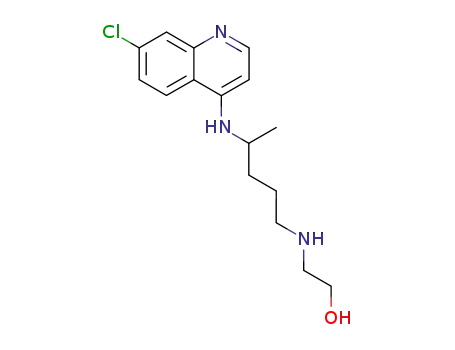 Molecular Structure of 4298-15-1 (DESETHYL HYDROXY CHLOROQUINE)