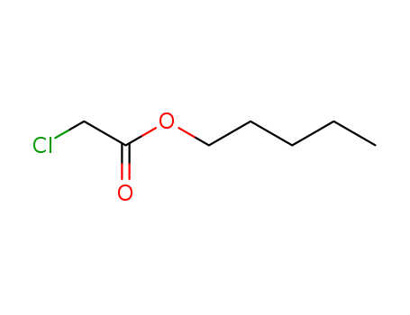 5411-55-2,Acetic acid, chloro-, pentyl ester,chloro-acetic acid pentyl ester;n-amyl chloroacetate;n-pentyl chloroacetate;Acetic acid,chloro-,pentyl ester;amyl 2-chloroacetate;amyl chloroacetate;Pentyl chloroacetate;Chlor-essigsaeure-pentylester;