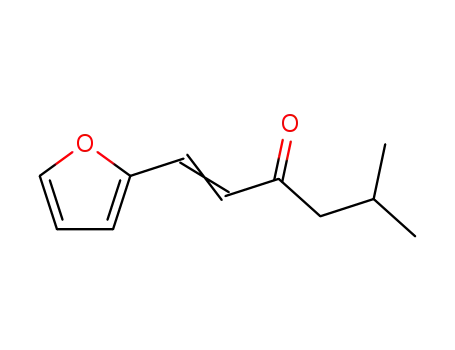 Molecular Structure of 4196-96-7 ((1E)-1-furan-2-yl-5-methylhex-1-en-3-one)
