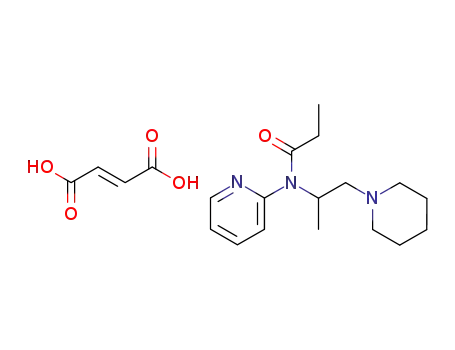 Molecular Structure of 13717-04-9 (N-(1-methyl-2-piperidinoethyl)-N-(2-pyridyl)propionamide fumarate)