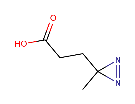 Molecular Structure of 25055-86-1 (3-(3-methyl-3H-diazirine-3-yl)propionic acid)