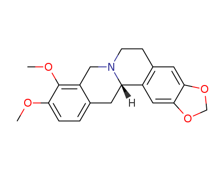 522-97-4,TETRAHYDROBERBERINE,Berberine,tetrahydro-;Canadine;NSC 94918;Tetrahydroberberine;Tetrahydroumbellatine;Xanthopuccine;