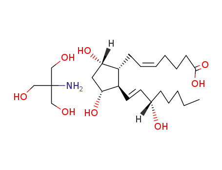 Molecular Structure of 38562-01-5 (Prostaglandin F2a tris salt)