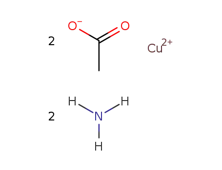 Molecular Structure of 23087-46-9 (acetic acid, ammonium copper salt)