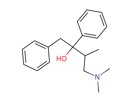 Molecular Structure of 126-04-5 (alpha-[2-(dimethylamino)-1-methylethyl]-alpha-phenylphenethyl alcohol)