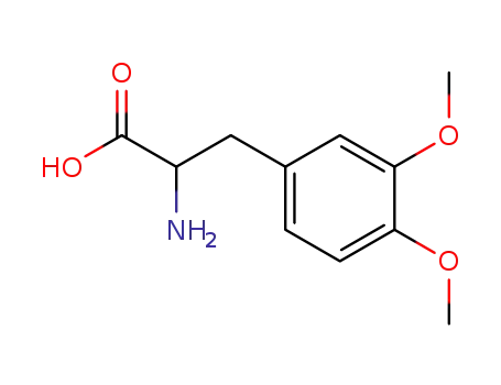 Molecular Structure of 55-59-4 ((S)-2-AMINO-3-(3,4-DIMETHOXY-PHENYL)-PROPIONIC ACID)