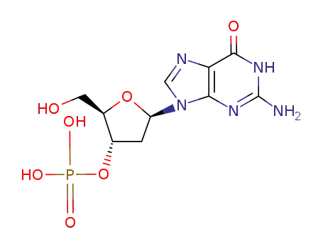 Molecular Structure of 6220-62-8 (2'-deoxyguanosine 3'-(dihydrogen phosphate))