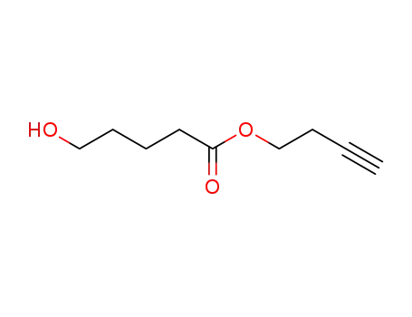 Molecular Structure of 103675-17-8 (5-Hydroxy-pentanoic acid but-3-ynyl ester)