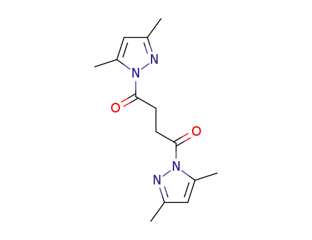 Molecular Structure of 37612-79-6 (1-[4-(3,5-dimethyl-1H-pyrazol-1-yl)-4-oxobutanoyl]-3,5-dimethyl-1H-pyrazole)