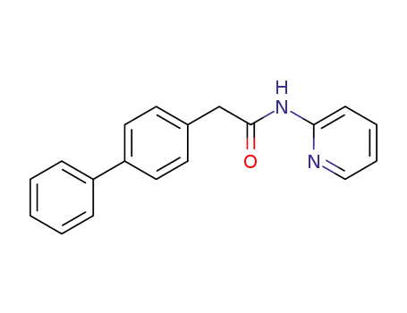 Molecular Structure of 51484-40-3 (N-pyridin-2-yl[1,1'-biphenyl]-4-acetamide)