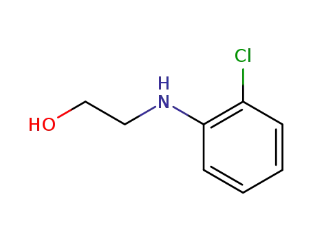 Molecular Structure of 94-87-1 (2-(o-chloroanilino)ethanol)