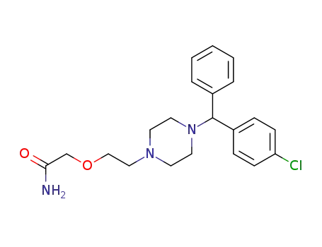 Molecular Structure of 83881-37-2 (Cetirizine Amide)