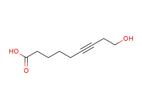 Molecular Structure of 103675-14-5 (9-hydroxy-non-6-ynoic acid)