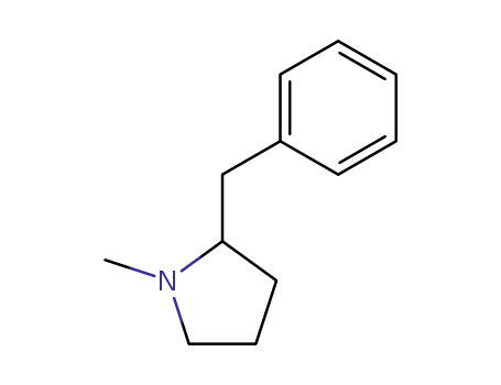 Molecular Structure of 4266-03-9 (Pyrrolidine, 1-methyl-2-(phenylmethyl)-)