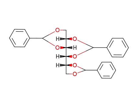 Molecular Structure of 4148-67-8 (2,6-diphenyl-4-(2-phenyl-1,3-dioxolan-4-yl)tetrahydro[1,3]dioxino[5,4-d][1,3]dioxine (non-preferred name))