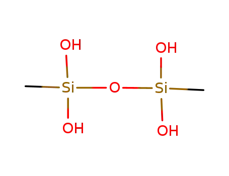 Molecular Structure of 61184-38-1 (1,1,3,3-Disiloxanetetrol, 1,3-dimethyl-)