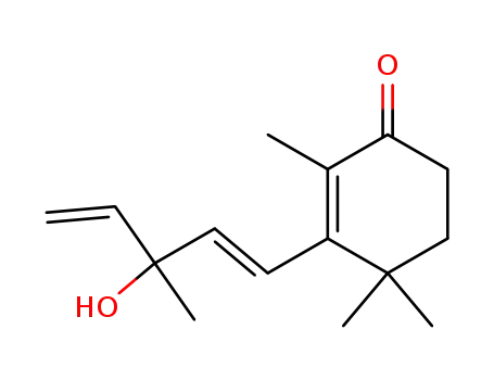 Molecular Structure of 72008-35-6 (2-Cyclohexen-1-one,
3-(3-hydroxy-3-methyl-1,4-pentadienyl)-2,4,4-trimethyl-, (E)-)