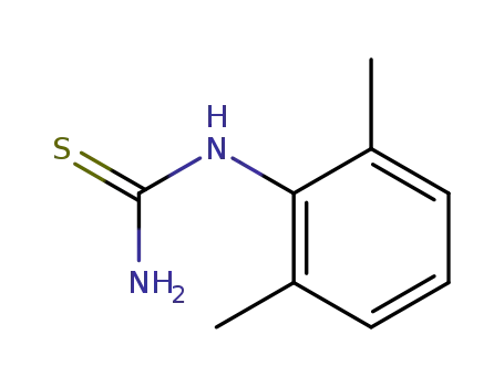 Molecular Structure of 6396-76-5 (1-(2,6-DIMETHYLPHENYL)-2-THIOUREA)