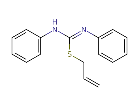 Molecular Structure of 127040-65-7 (2-Allyl-1,3-diphenyl-isothiourea)