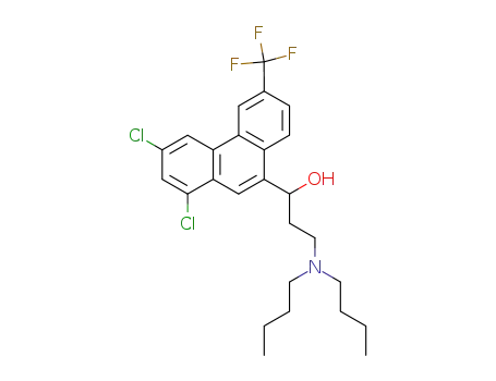 Molecular Structure of 69756-53-2 (HALOFANTRINE)