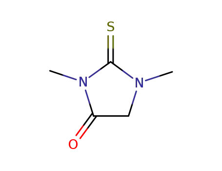 Molecular Structure of 1801-62-3 (1,3-DIMETHYL-2-THIOHYDANTOIN)