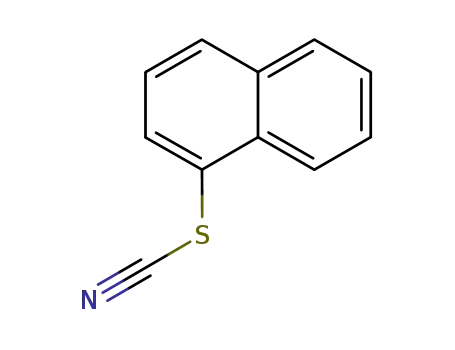 Molecular Structure of 16671-89-9 (Thiocyanic acid, 1-naphthalenyl ester)