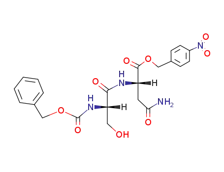 Molecular Structure of 110523-36-9 (benzyloxycarbonylseryl-asparagine 4-nitrobenzyl ester)