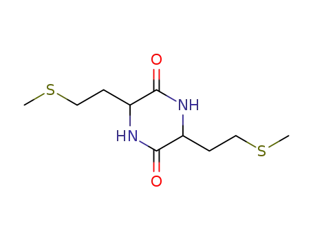 Molecular Structure of 36963-02-7 (3,6-bis[2-(methylthio)ethyl]piperazine-2,5-dione)