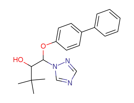 Molecular Structure of 98169-52-9 ((1R,2R)-1-(biphenyl-4-yloxy)-3,3-dimethyl-1-(1H-1,2,4-triazol-1-yl)butan-2-ol)