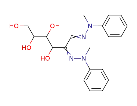 D-<i>arabino</i>-[2]hexosulose-bis-(methyl-phenyl-hydrazone)