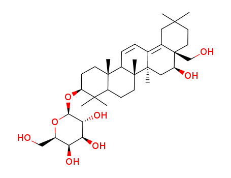 108888-33-1,b-D-Galactopyranoside, (3b,16b)-16,28-dihydroxyoleana-11,13(18)-dien-3-yl (9CI),Oleanane,b-D-galactopyranoside deriv.;Corchorusin C1