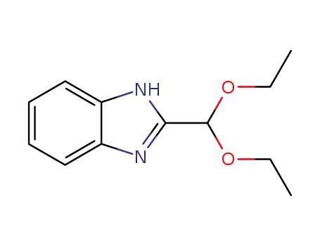 Molecular Structure of 13109-82-5 (1H-Benzimidazole, 2-(diethoxymethyl)-)