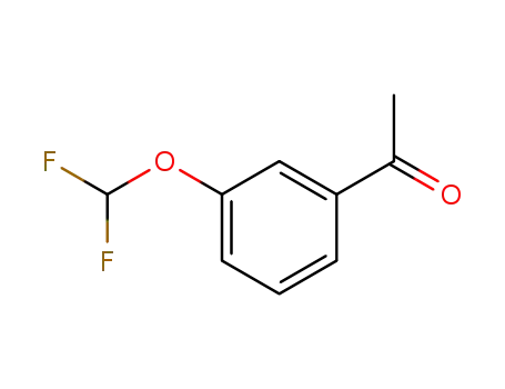 Molecular Structure of 101975-23-9 (3'-(Difluoromethoxy)acetophenone)
