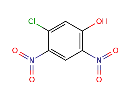 Molecular Structure of 54715-57-0 (3-CHLORO-4,6-DINITROPHENOL)