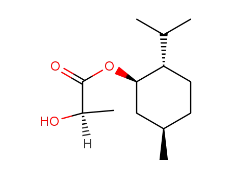 Molecular Structure of 59259-38-0 ((-)-Menthyl lactate)